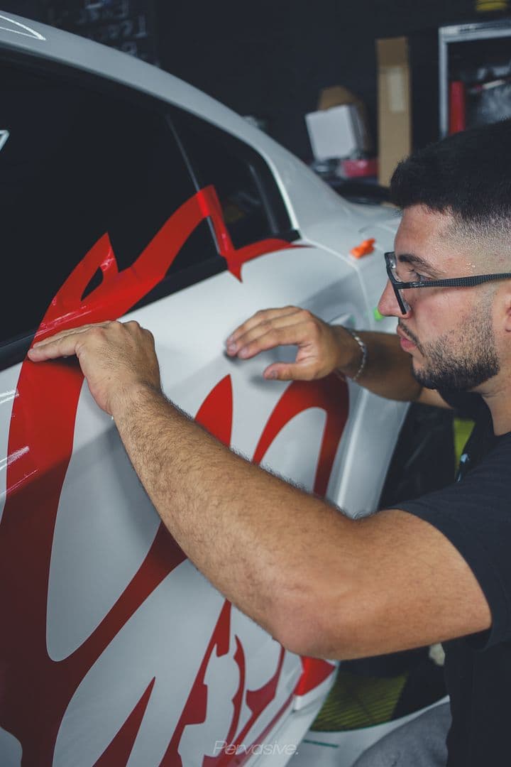 Custom car wrap example